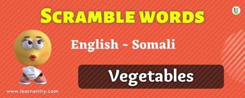 Guess the Vegetables in Somali