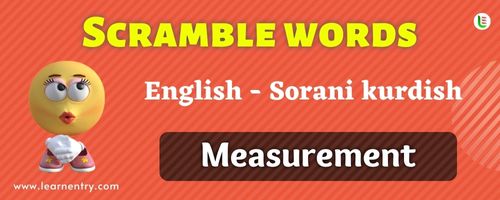 Guess the Measurement in Sorani kurdish