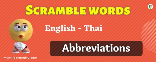 Guess the Abbreviations in Thai
