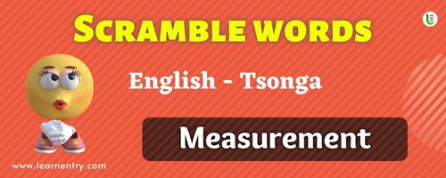 Guess the Measurement in Tsonga