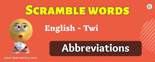 Guess the Abbreviations in Twi