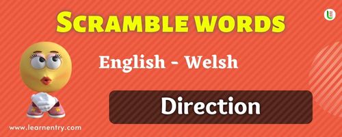Guess the Direction in Welsh