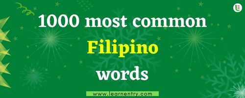 1000 most common Filipino words