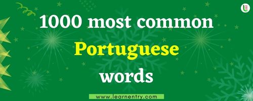 1000 most common Portuguese words