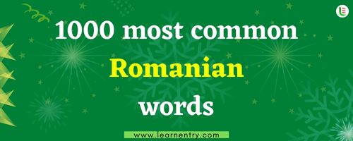 1000 most common Romanian words