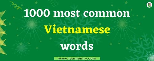 1000 most common Vietnamese words