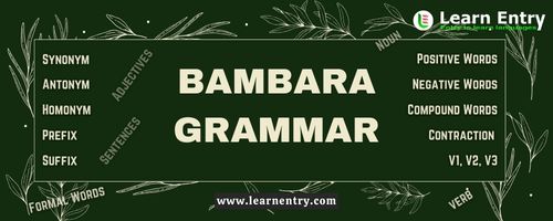 Bambara Grammar