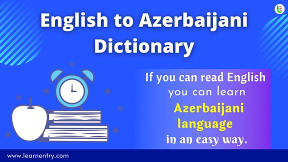 English to Azerbaijani Dictionary