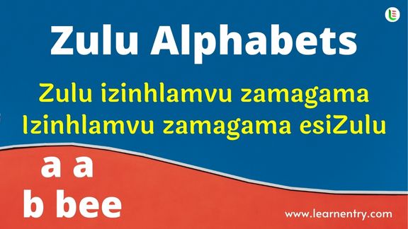 Zulu Alphabet