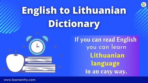 English to Lithuanian Dictionary