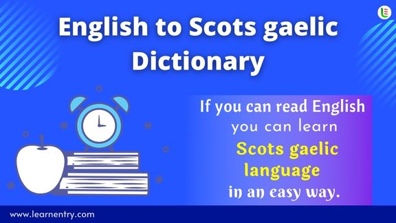 English to Scots gaelic Dictionary