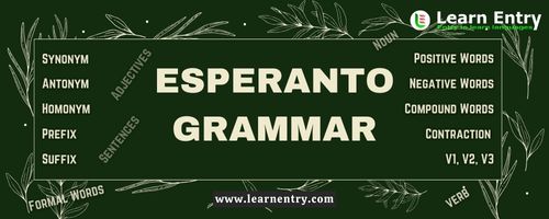 Esperanto Grammar