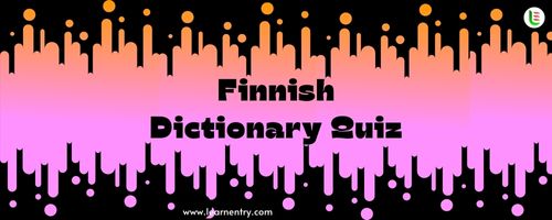 English to Finnish Dictionary Quiz