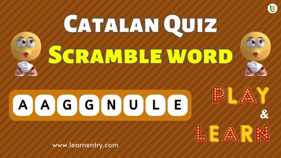Catalan Word Scramble