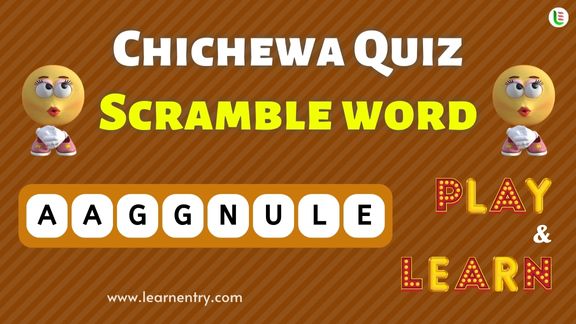 Chichewa Word Scramble