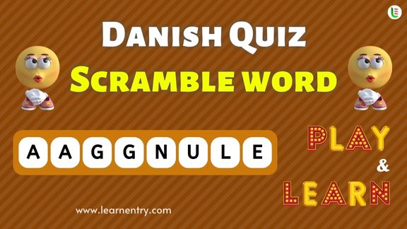 Danish Word Scramble