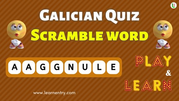 Galician Word Scramble