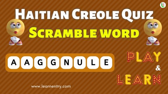 Haitian creole Word Scramble