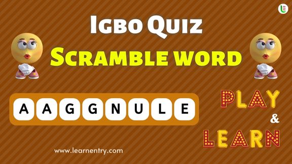 Igbo Word Scramble