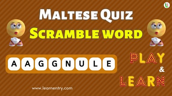 Maltese Word Scramble