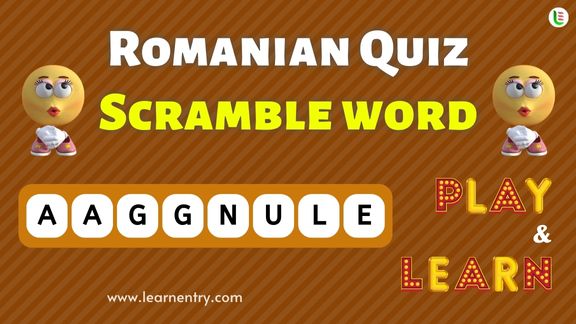 Romanian Word Scramble