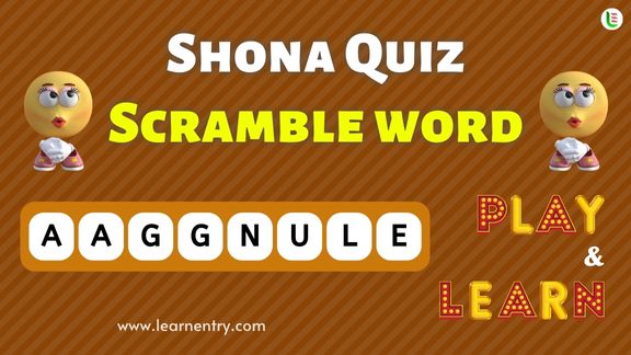 Shona Word Scramble