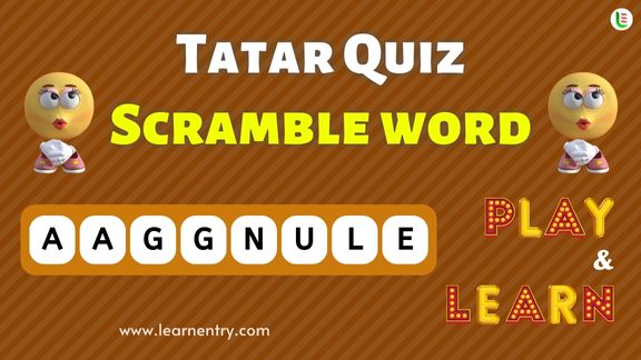 Tatar Word Scramble