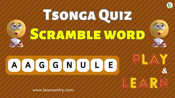 Tsonga Word Scramble