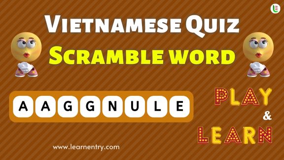 Vietnamese Word Scramble