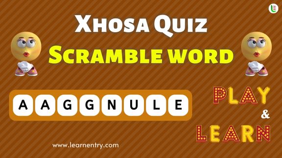 Xhosa Word Scramble