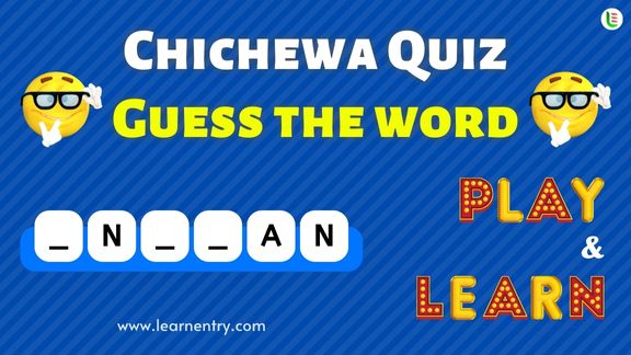 Guess the Chichewa word