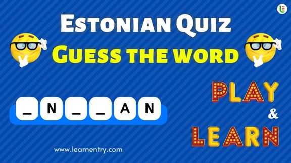 Guess the Estonian word