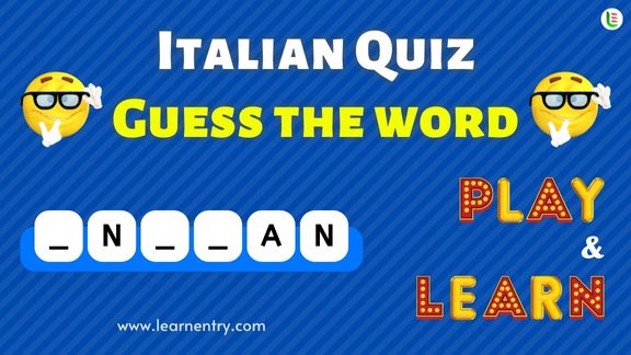 Guess the Italian word