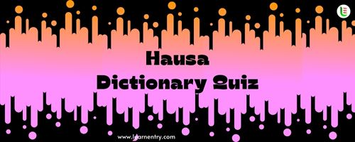 English to Hausa Dictionary Quiz