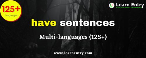 Have sentences in multi-languages (125+)
