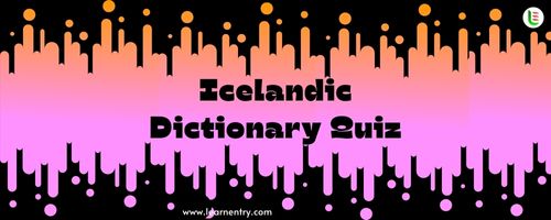 English to Icelandic Dictionary Quiz