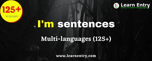 I'm sentences in multi-languages (125+)