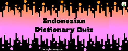 English to Indonesian Dictionary Quiz