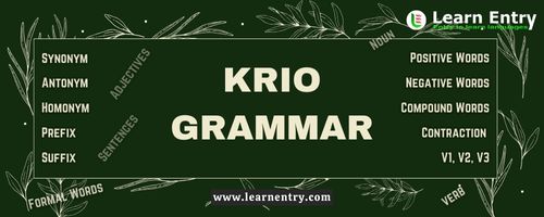 Krio Grammar
