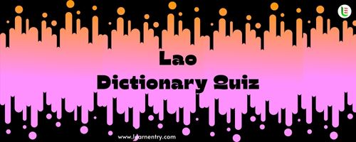 English to Lao Dictionary Quiz