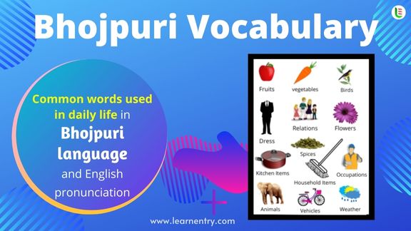 Bhojpuri Vocabulary