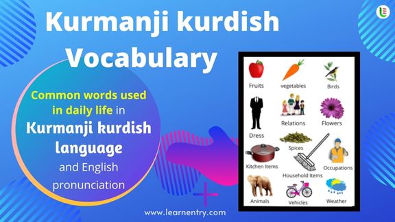 Kurmanji kurdish Vocabulary