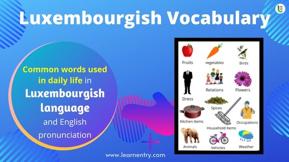 Luxembourgish Vocabulary