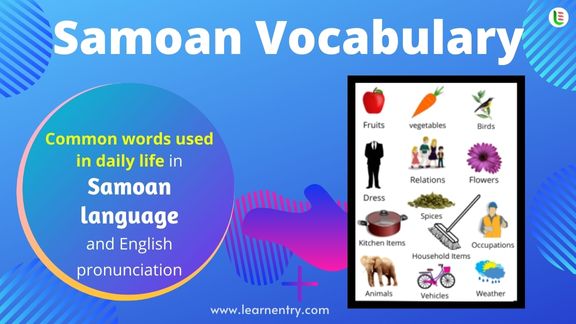 Samoan Vocabulary