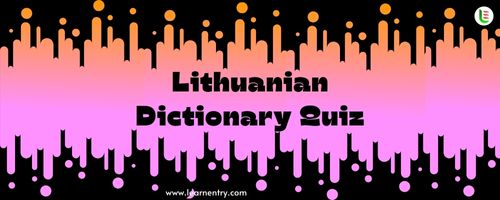 English to Lithuanian Dictionary Quiz