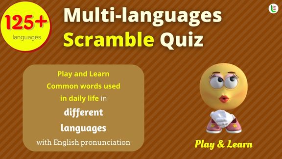 Scramble word in multi-languages