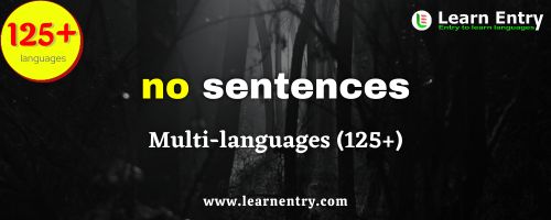 No sentences in multi-languages (125+)