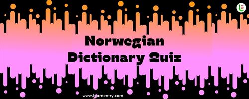 English to Norwegian Dictionary Quiz