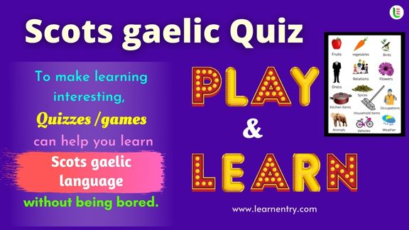 Scots gaelic Quiz