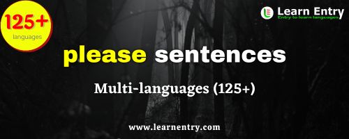 Please sentences in multi-languages (125+)